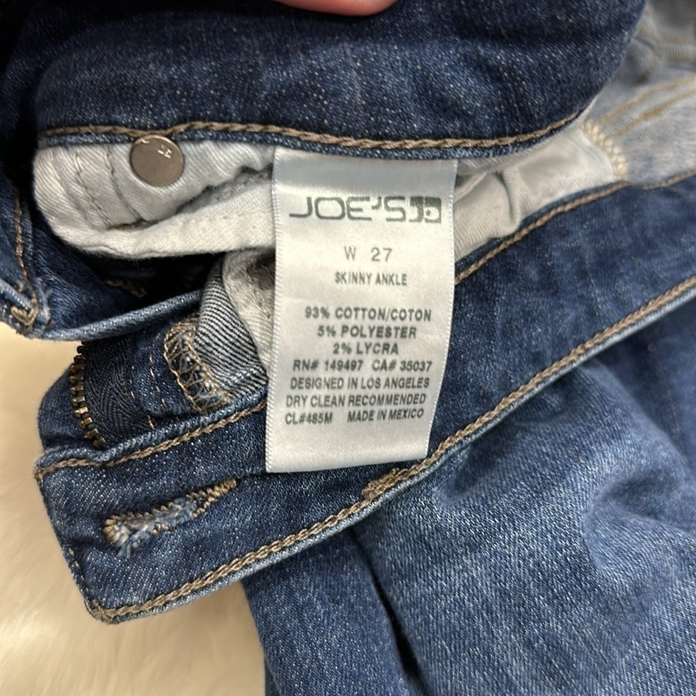 Joe’s lyric skinny jeans, medium blue size 27 - Picture 13 of 17